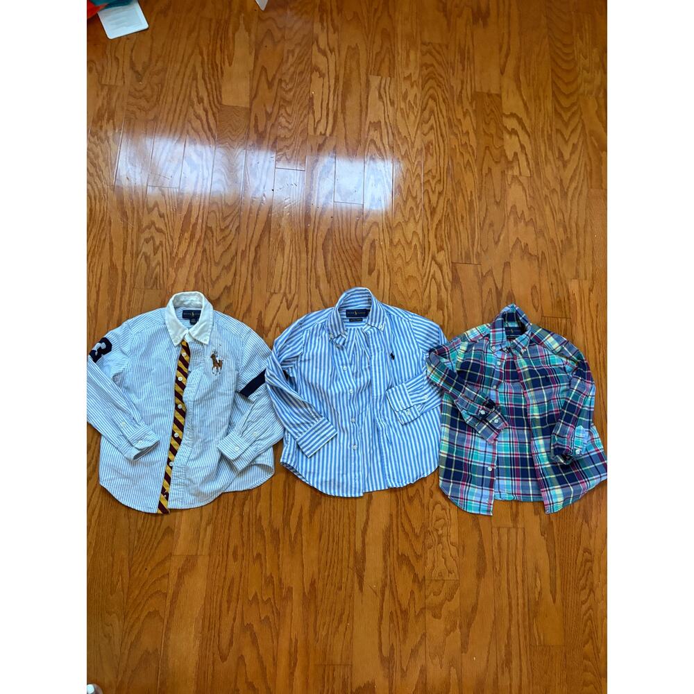 Polo Ralph Lauren Boys 4T Button Down Shirt Lot of 3